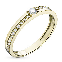 화이트 골드 다이아몬드 반지 - изображение 1