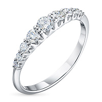 화이트 골드 다이아몬드 반지 - изображение 1