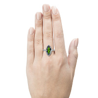 화이트 골드 다이아몬드 반지 - изображение 2